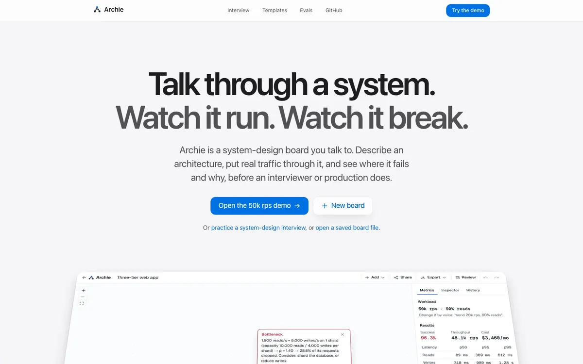 Archie homepage